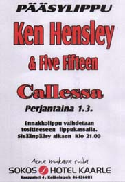 Ken Hensley European Tour 2002