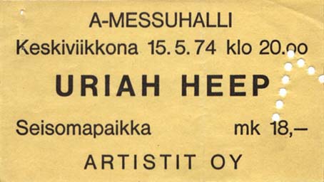 Uriah Heep at Messuhalli 1974